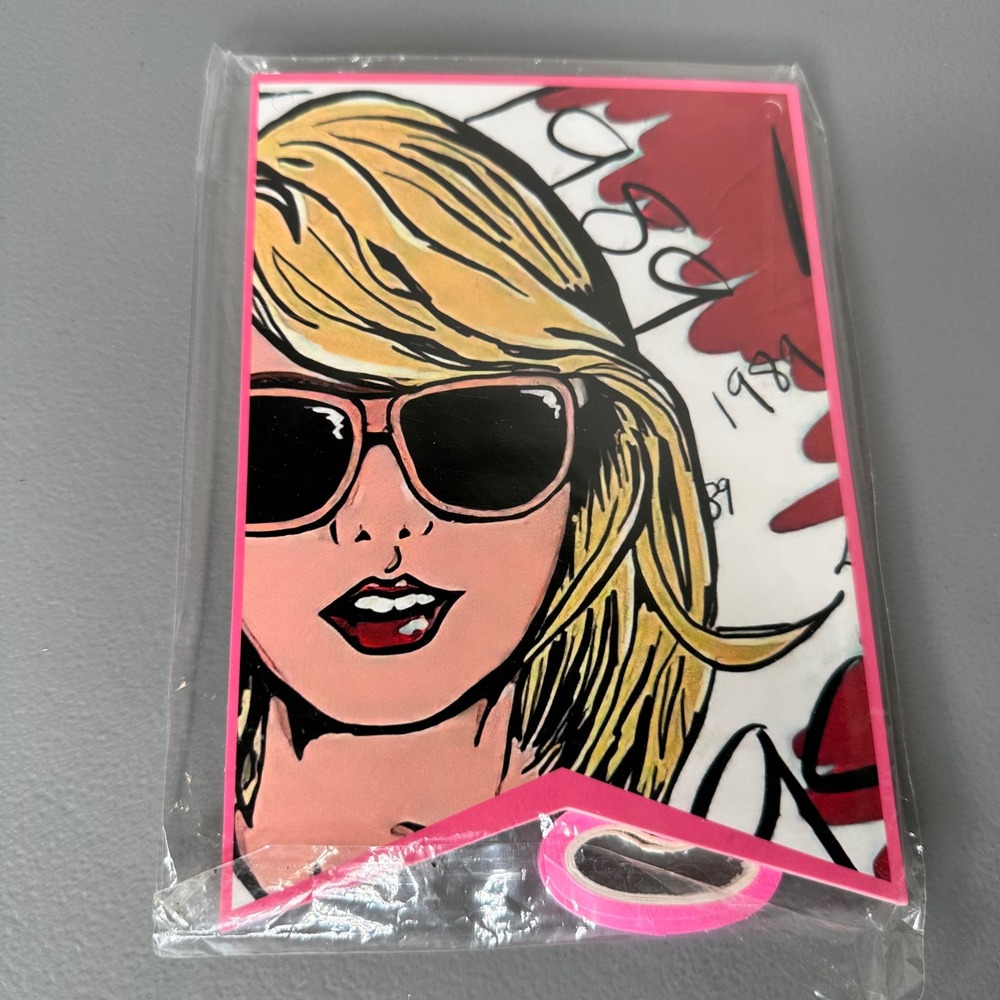 Taylor Swift 1989 Era pink White Black Pop Art Style‎ Banner Flag